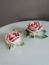 Rosa roser - porselens figurer thumbnail