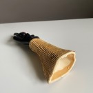 Eksotisk kitsch dekor afro figur i glasert keramikk/ terrakotta - 1950/ 60 tallet thumbnail