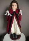 Antikk sovedukke  Bisquit porselen H53 cm - Armand Marseille Tyskland 1900 tallet thumbnail
