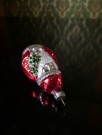 Juletrepynt antikk håndmalt julekule/ ornamenter/ nisse i glass thumbnail