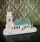 Kirke i spraymalt keramikk Eie Stentøifabrik Egersund Norge 1950/60-tallet thumbnail