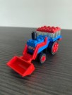 LEGO System blå traktor Legoland 604 i original eske og byggeinstruksjon lansert 1971 thumbnail