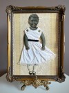 Innrammet antikk papirdukke - USA 1900 tallet thumbnail