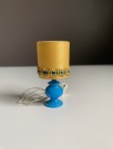 Lundby dukkehus møbler tilbehør 1:18 - Romantica blå bordlampe med skjerm (6169) 1970/ 80 tallet thumbnail