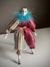 Pierrot Harlequin klovn porselensdukke  - 1980/ 90 tallet thumbnail