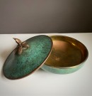 Art Deco skål i messing/ bronse 1920- 1950 thumbnail
