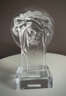 Bohemia Kristus figur i krystallglass - DESNA Tsjekkia thumbnail
