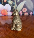 Messingfigur katt thumbnail