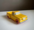 TOMTE gul Studebaker pickup truck vinylgummi/ plast modellbil nr 752 - Lærdal Stavanger Norway 1960/ 70 tallet thumbnail