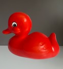 Rød badeand i plast - Finland 1998 thumbnail