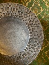Steel art fat i patinert rustfritt stål brutalistisk sti/ industriell design - Olav Joa Polaris Norge 1970 tallet thumbnail