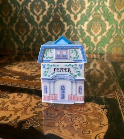 Lenox Spice Village Pepper krydderbøsse krydderkrukke Brooks & Bentley 1989