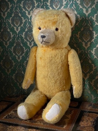 Stor gul bamse teddybjørn