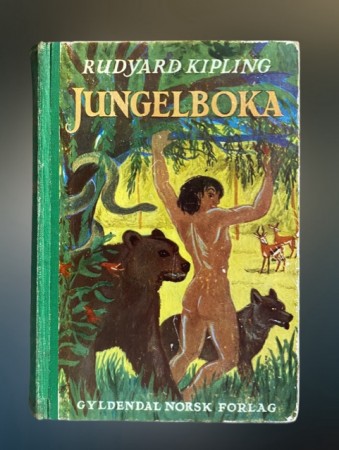 Norsk utgave Jungelboka - Rudyard Kipling Gyldendal Norsk Forlag 1951