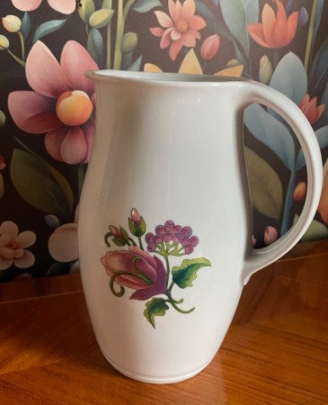 Vivaldi stor vannkanne mugge i porselen 1273 Figgjo Norway Norge