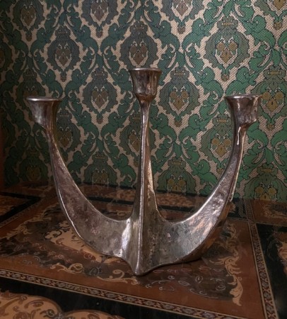 Lysestake i messing Horst Dahlbeck Germany Tyskland 1970-tallet