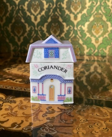 Lenox Spice Village Coriander Koriander krydderbøsse krydderkrukke Brooks & Bentley 1989