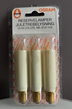OSRAM reservelamper lyspærer juletrebelysning