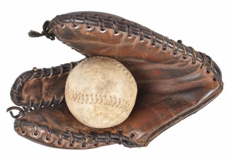 Baseball hanske og ball Major League