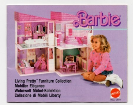 BARBIE Living Pretty Furniture Collection - MATTEL katalog/ brosjyre 1987