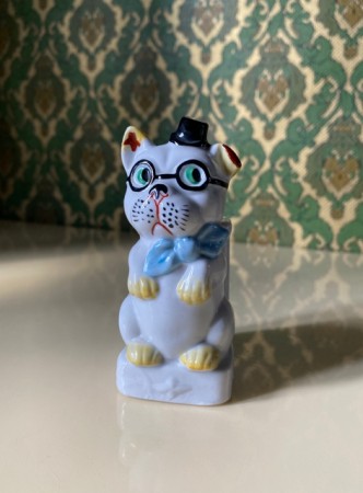 Bar utstyr kitsch cartoon vase/ holder hundefigur i malt steingods