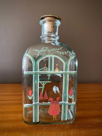 Holmegaard`s Christmas Bottle karaffel 65 cl 387 Michael Bang/Jette Frölich Royal Copenhagen Denmark 1987