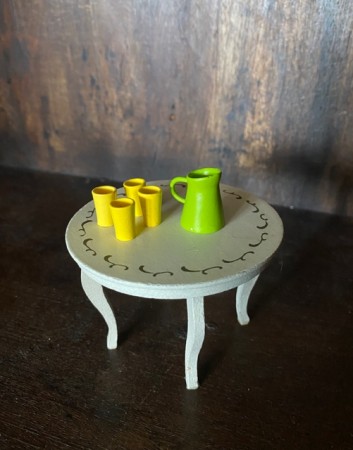 Lundby dukkehus tilbehør 1:18 service mugge/kanne glass
