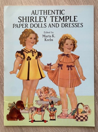 Authentic Shirley Temple Paper Dolls and dresses ubrukt papirdukker reprint 1991