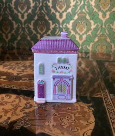 Lenox Spice Village Thyme timian krydderbøsse krydderkrukke Brooks & Bentley 1989