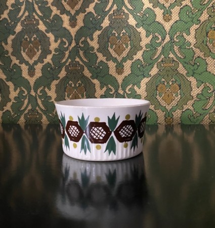 ROLF skål med håndmalt silketrykk Rolf Frøyland FF Figgjo Flint Norway Norge