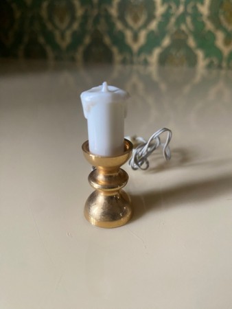 Lisa of Denmark dukkehus møbler tilbehør 1:18 - Lysestake/ bordlampe (5316)1970 tallet