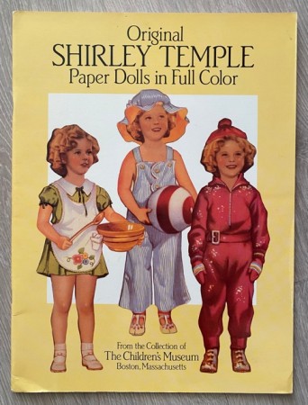 Original Shirley Temple Paper Dolls ubrukt papirdukker The Children's Museum Boston reprint 1988