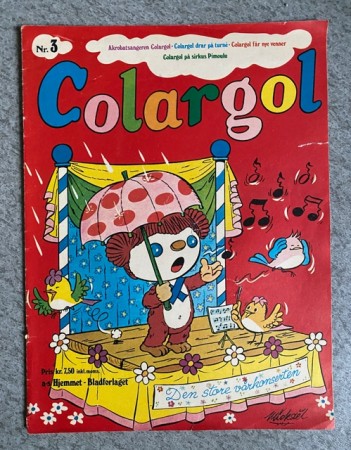 Colargol tegneserie Nr.3 Olga Pouchine Norsk utgave AS Hjemmet Bladforlaget 1976 
