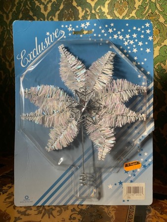 Exclusive ubrukt kitsch toppstjerne juletrepynt i original emballasje Weiste Finland